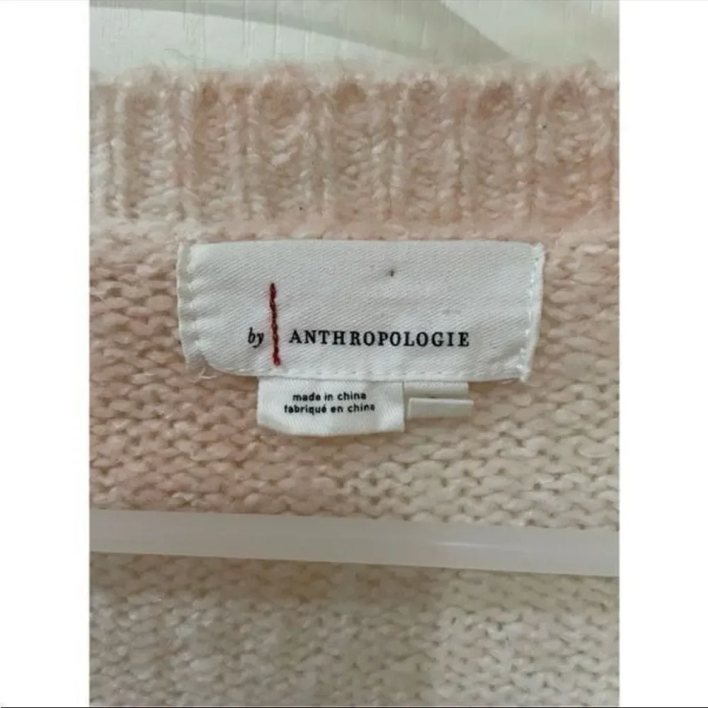 Anthropologie Blush Pink Pullover Sweater size Medium